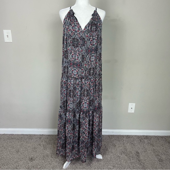 DREW BOHO TIERED SLEEVELESS MAXI DRESS SIZE LARGE - Picture 3 of 15